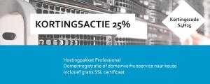 Kortingsactie 25%