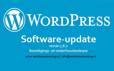 WordPress 5.8.2 is nu beschikbaar